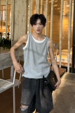 C316B1165P33夏装新款无袖背心拼接撞色时尚汗背心个性百搭，男装背心/马甲，电商C316
