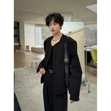 C316XZ8034P98绅士春装新款设计感时尚短款西服宽松西装外套，男装西服，电商C316