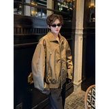 C316JK1072P128春装新款夹克拉链时尚短款外套个性翻领夹克衫，男装夹克，电商C316