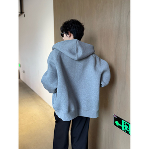 C316 JK9969 P88 春装新款撞色内里红色百搭短款连帽外套时尚夹克图片