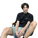 C316DX89P4868夏装新款短袖T恤拉链时尚潮黑色tee个性男，男装T恤，电商C316
