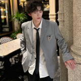 C316XZ1234P98秋冬新款制服校服班服西装学院风DK短款外套，男装西服套装，电商C316