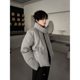 C316MY1120P138冬装新款灰色棉服时尚短袖外套结构设计棉袄，男装棉衣，电商C316