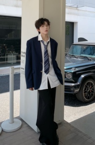 C316 XZ000 P98 秋装新款制服DK转场班服校服时尚西装外套男学院图片