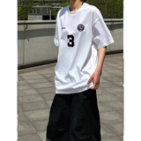 C316TH410P48夏装新款短袖T恤时尚短袖刺绣运动tee学院宽松，男装T恤，电商C316