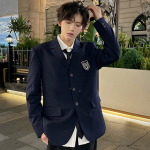 C316 XZ1234 P98 秋冬新款制服校服班服西装学院风DK短款外套图片