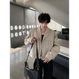 C316JK8037P108春装新款夹克衫短款外套卡其工装设计夹克宽松，男装夹克，电商C316