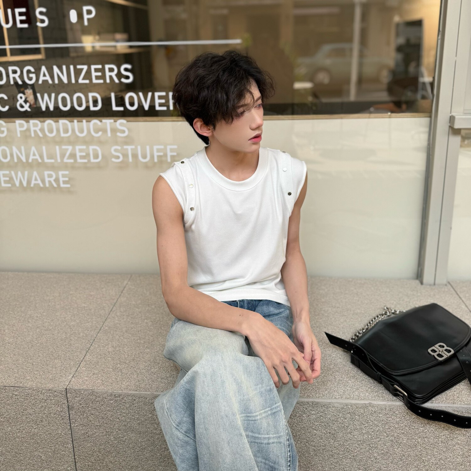 C316B1113P3858春夏无袖背心针织衫时尚亮晶晶修身马甲汗,男装背心/马甲,电商C316
