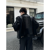 C316WT9933P188原版品质现货钉珠刺绣蟒蛇短款夹克衫外套情侣，男装夹克，电商C316