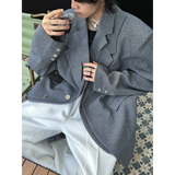 C316XZ1277P138秋冬新款宽松双领西服松弛感外套时尚休闲西装，男装西服套装，电商C316