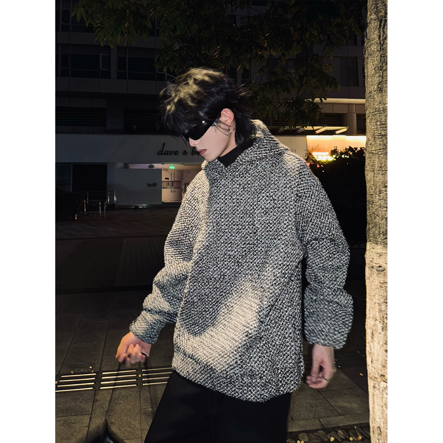 C316 WY1286 P128秋冬新款小香风卫衣时尚百搭松弛感短款连帽外套图片