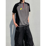 C316T8206P38原版品质短袖T恤拼接撞色tee速干衣时尚运动男女，男装T恤，电商C316