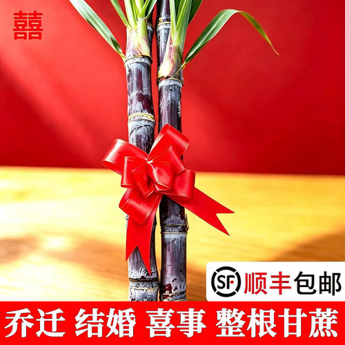 顺丰乔迁新居结婚喜事整根甘蔗