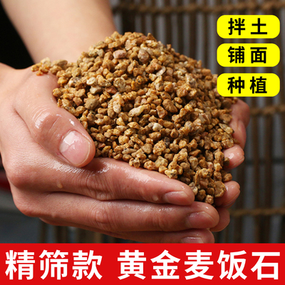 黄金软麦饭石颗粒多肉专用营养土纯颗粒土养花绿植盆栽通用铺面石