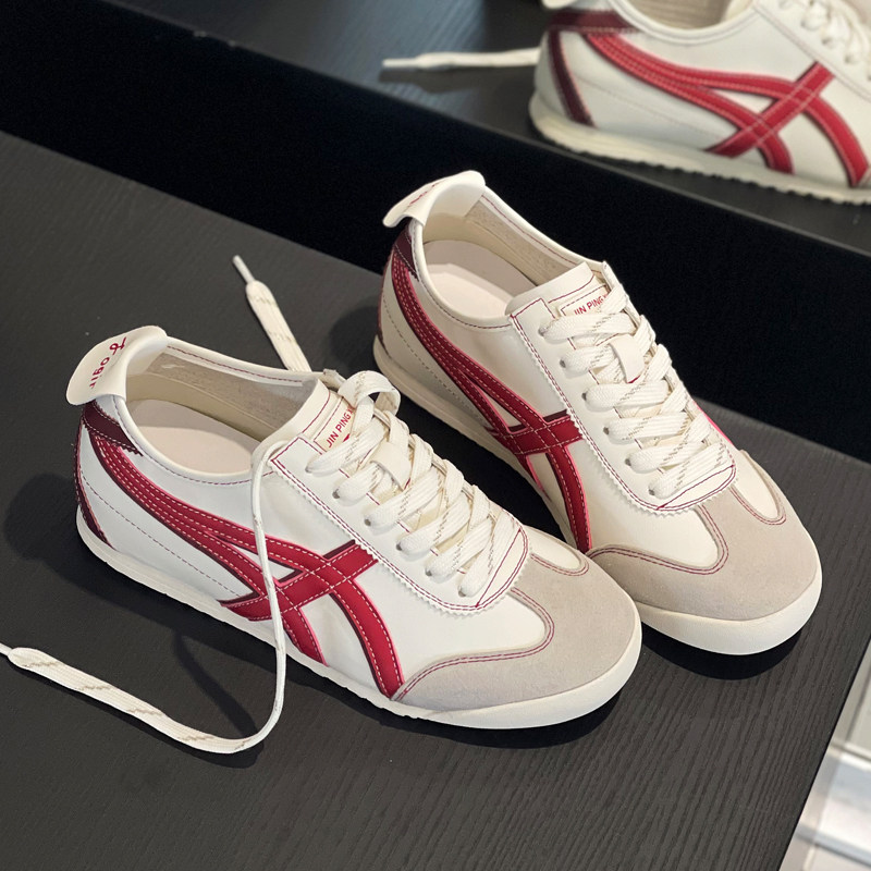 时尚平底真皮德训鞋女2026春款韩版百搭增高休闲鞋运动鞋阿甘鞋潮,女鞋,时尚休闲鞋,淘宝优惠券,粉丝福利购,淘宝优惠卷