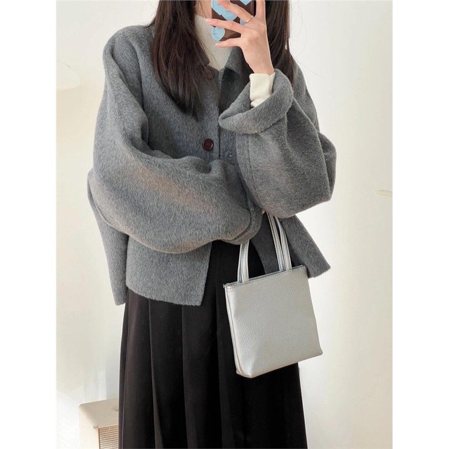 爱迷鹿甜美毛呢女2025秋冬季新款毛呢外套高级感小个子气质短款,女装/女士精品,毛呢外套,淘宝优惠券,粉丝福利购,淘宝优惠卷