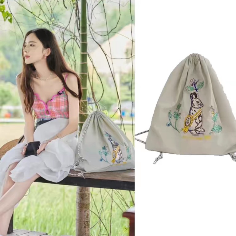 花儿与少年古力娜扎同款包包女2024刺绣大容量环保袋帆布包双肩包