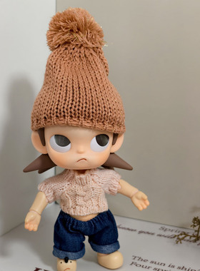zsiga毛线帽子笑脸毛衣棕色绿色套装1/8可动人偶嘎子姐配饰秋冬款