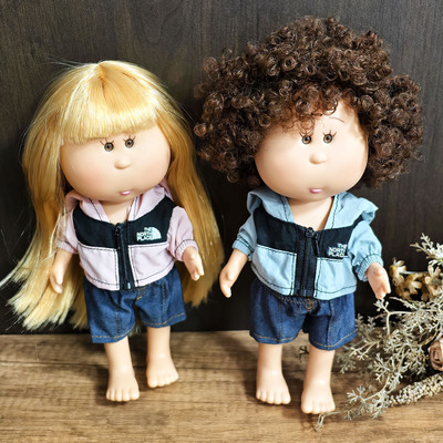 24cm西班牙土豆娃娃冲风衣套装潮