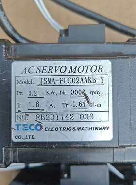 适用伺服电机JSMA-PUC02AAKB-Y，200W，带刹议价