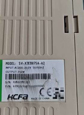 议价伺服驱动器，型号SV-X3EB075A-A2，750W功询价
