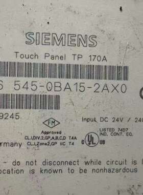 议价TP170A触摸屏，型号6AV6 545-0BA15-询价