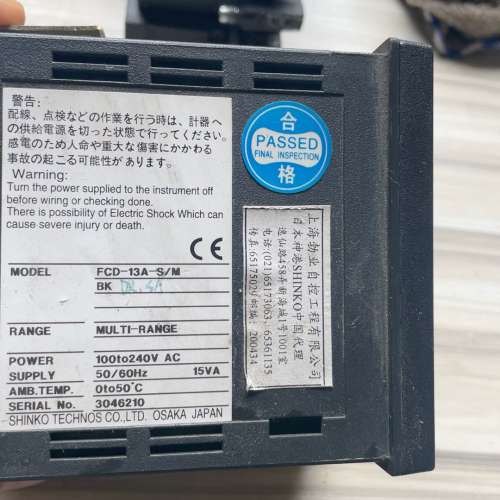 议价神港温控仪F-13A-S/M+BK，成色如图询价