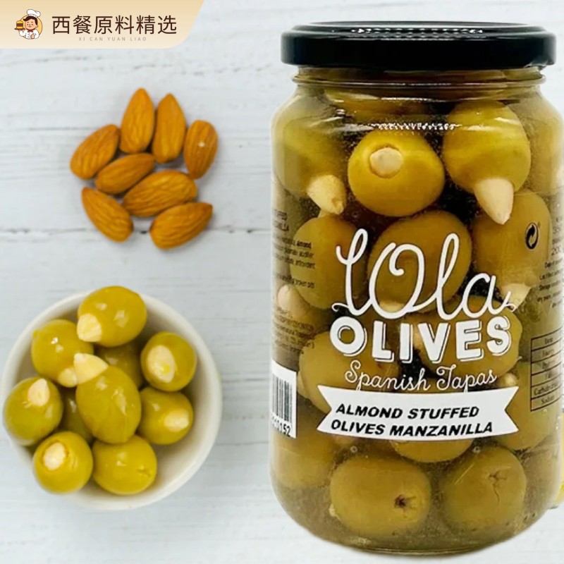 ALMOND STUFFED OLIVE 西班牙进口杏仁夹心青橄榄350g