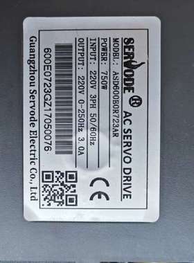 议价SERVODE伺服驱动器ASD600BOR723AR，750询价