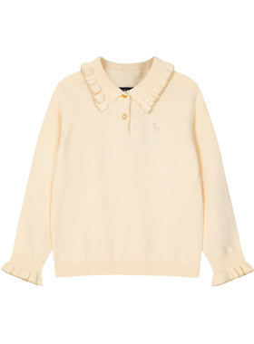 线下同款hazzys哈吉斯童装2021套头POLO衫女童线衣HZPQGD27CP041