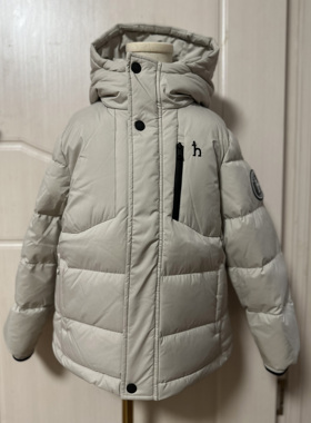 hazzys哈吉斯童装秋冬新款中长款洋气休闲保暖加厚男童羽绒服