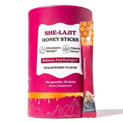 草莓味喜来芝蜂蜜棒Shilajit SHE-LAJIT HONEY STICKS 8g*30条