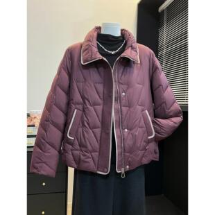 中年妈妈冬装棉袄外套小个子高贵中老年羽绒棉服女秋冬阔太太棉衣