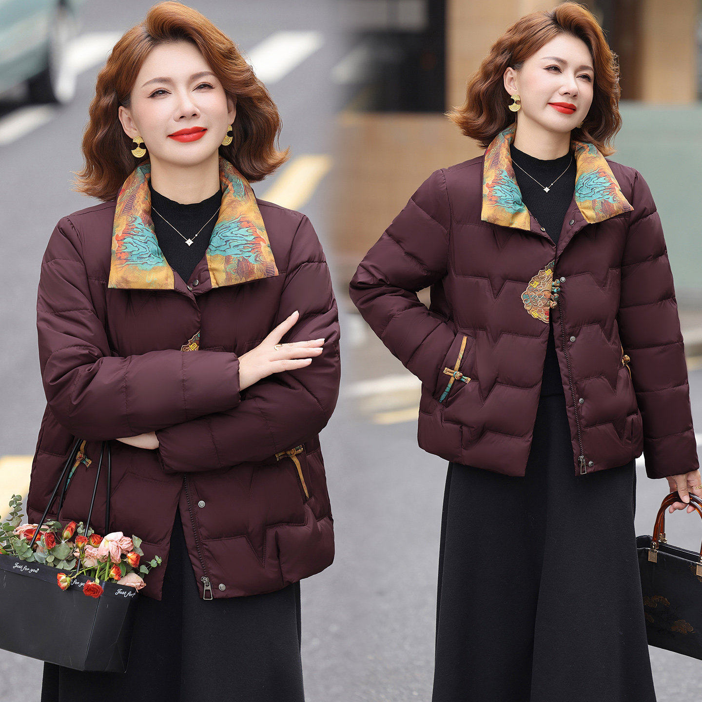 新中式立领棉服女2026冬季新款修身显瘦减龄加厚保暖短款棉衣外套