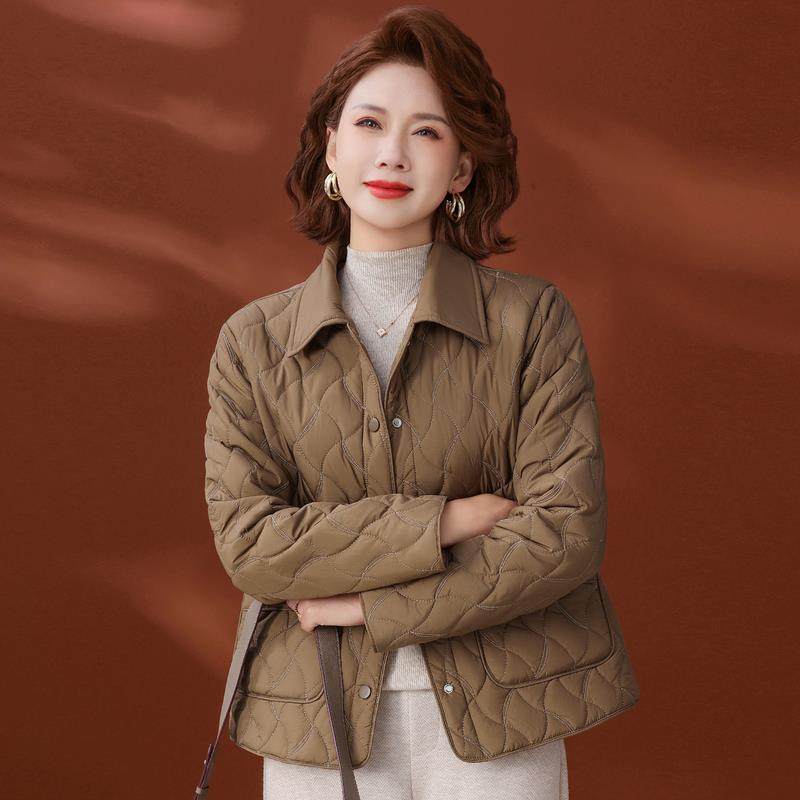 年轻妈妈冬装羽绒棉服2025新款洋气中老年女装冬季棉袄外套50岁40