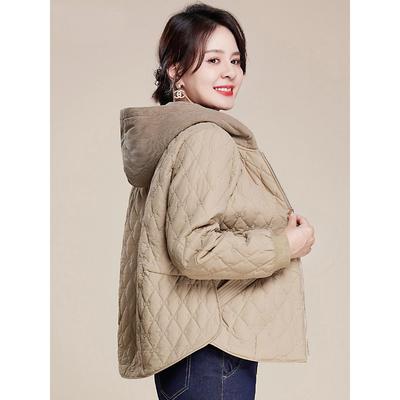 妈妈冬装轻薄棉衣外套洋气羽绒棉服2025新款中老年女士秋冬小棉袄