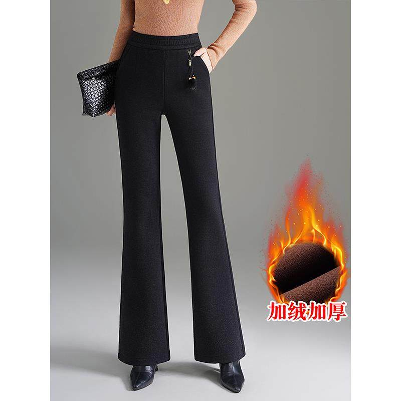 微喇裤女秋冬2025新款加绒加厚直筒裤爆款高级感中老年妈妈西装裤,女装/女士精品,西装裤/正装裤,淘宝优惠券,粉丝福利购,淘宝优惠卷