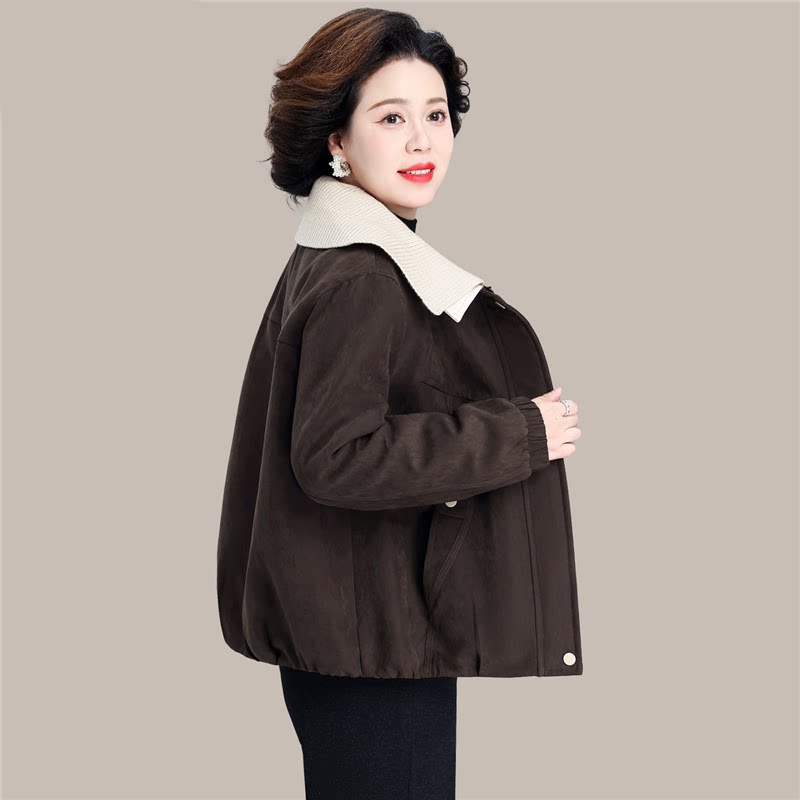 宽松休闲翻领短款棉衣外套女士冬季新款时尚洋气百搭减龄棉服上衣