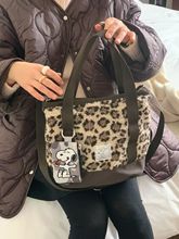 冬季毛绒绒女包单肩包 韩国东大门le-junev时尚卡通史努比手提包