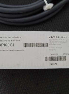 德国BALLUFF巴鲁夫BPI 8M303P-5K-B0-KPXA0-030现货BPI00CL分线盒