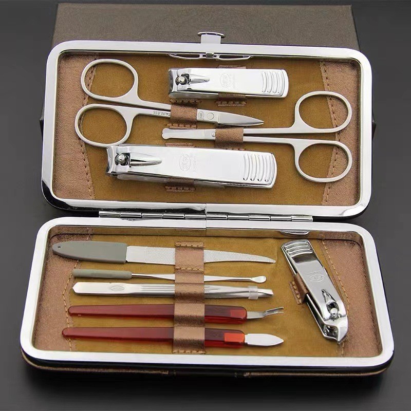 上海美甲套装指甲刀剪钳10件套便携成人家用美甲工具