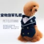 Teddy puppy dog ​​phù hợp với váy cưới hơn gấu chó nhỏ mùa xuân và mùa hè áo hải quân áo cưới thương hiệu quần áo thủy triều - Quần áo & phụ kiện thú cưng thời trang cho chó