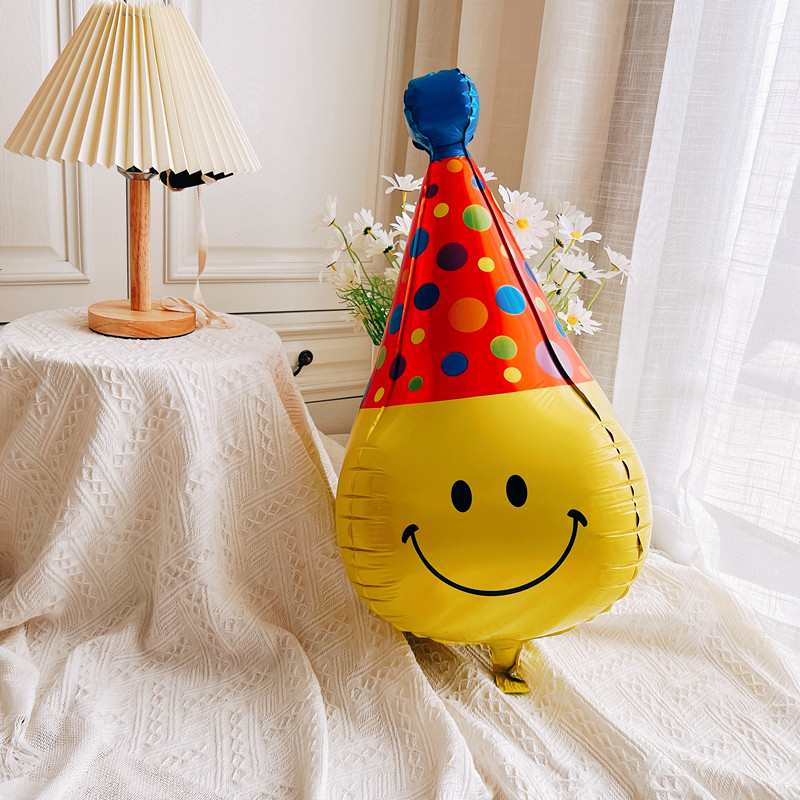 笑脸4D球微笑表情汽球周岁生日