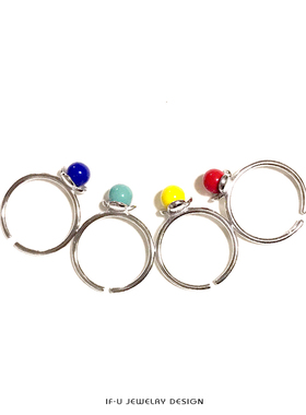 ifu品牌糖豆系列之925925银戒指