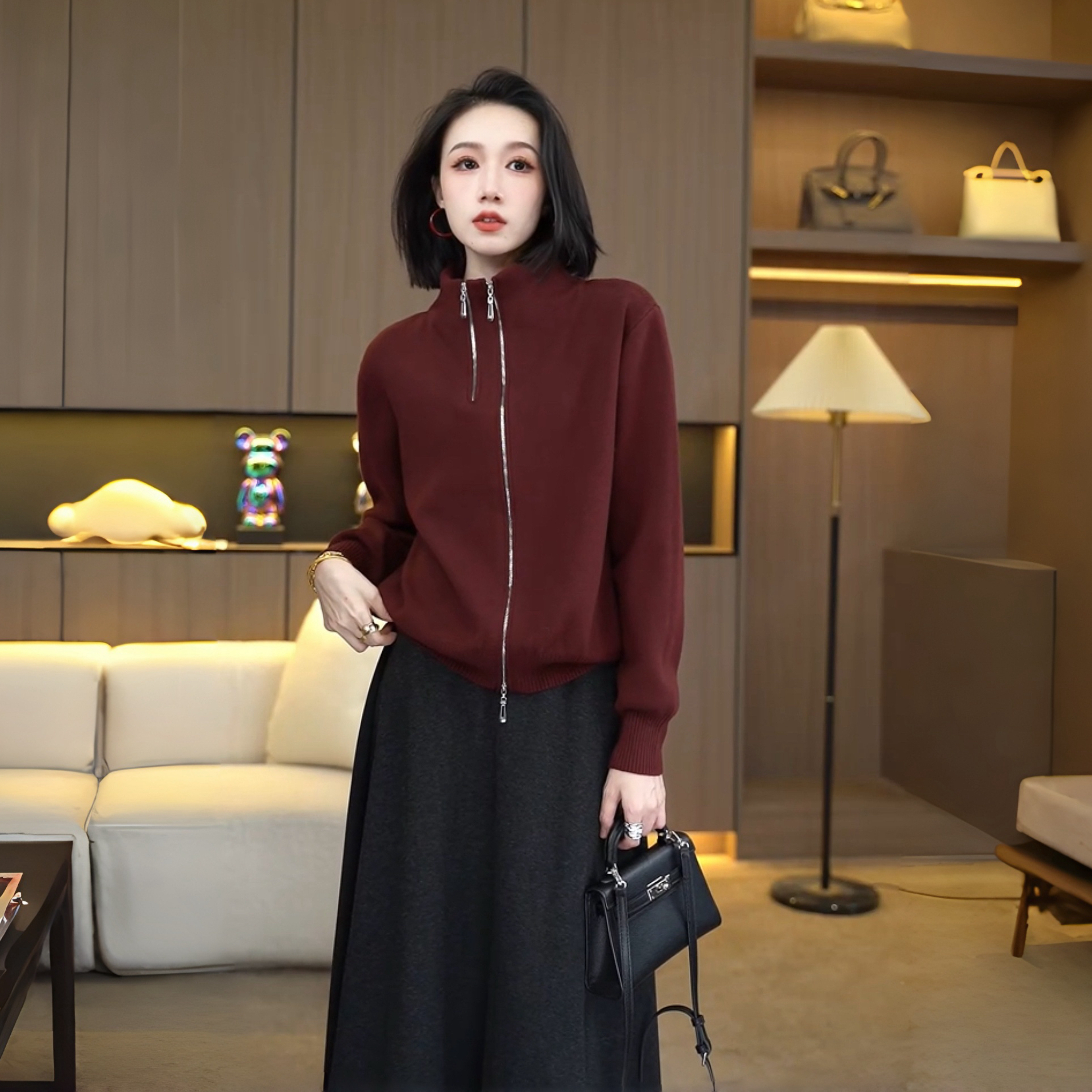 高级感女装毛衣洋气毛针织衫