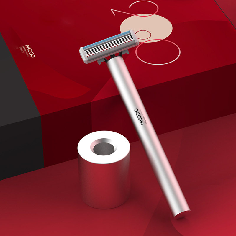 新款MKODO麦科多震感剃须刀手自一体刮胡刀6层进口刀片型震动