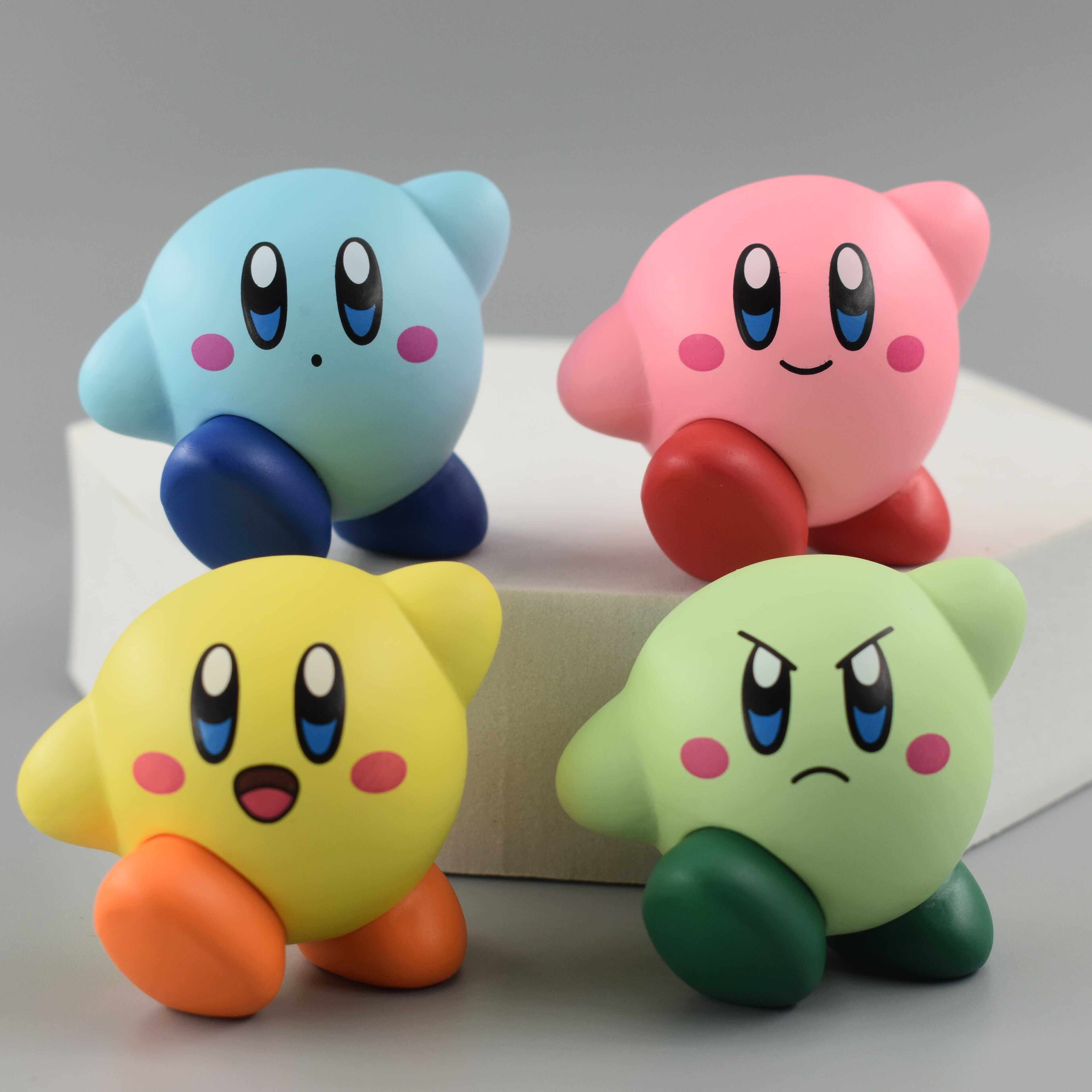 动漫星之卡比Wii 粉色恶魔 大冒险 彩色公仔 车载模型家居摆件