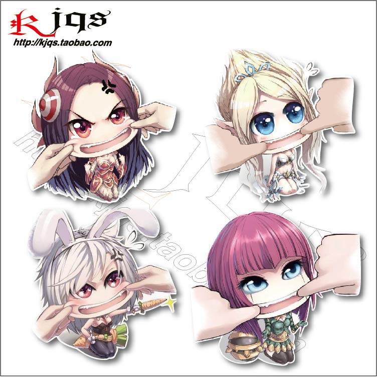 英雄联盟 lol车贴 个性 卡通汽车电脑车贴纸 拉脸图 加油贴