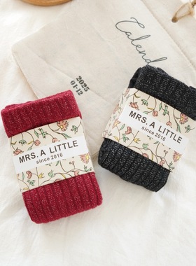 Coll 同款圣诞新年限定款金银丝女童女宝宝坑条打底袜红色连裤袜