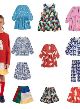 2024秋冬新款Bobo女童半身裙儿童裙子宝宝洋气百褶短裙女孩公主裙